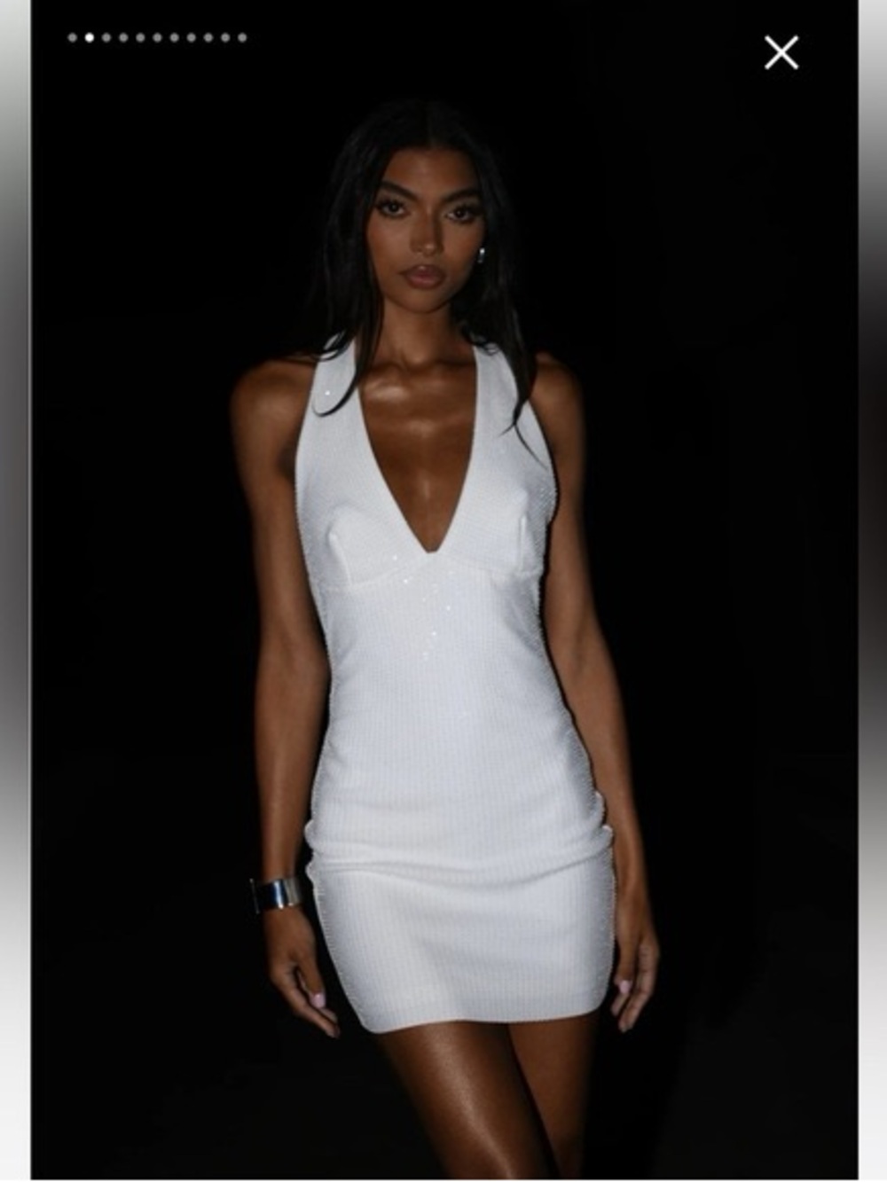 Meshki Seina Diamante Mini Dress